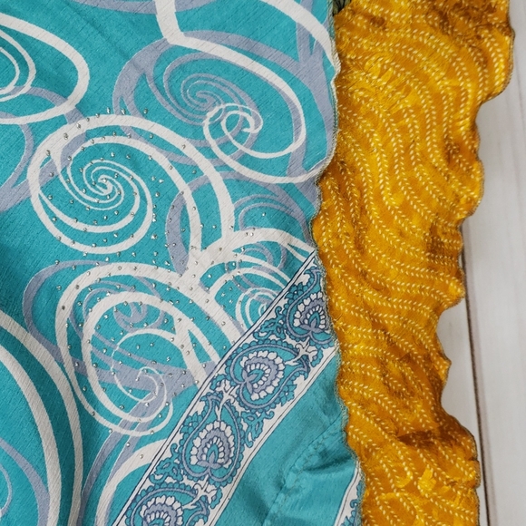 Darn Good Yarn Sari Silk Wrap Skirt Tea Goddess - Picture 9 of 16